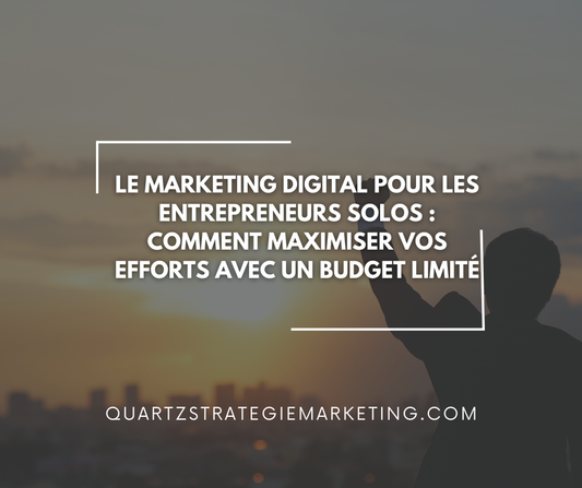 Le marketing digital pour les entrepreneurs solos : Comment maximiser vos efforts avec un budget limité